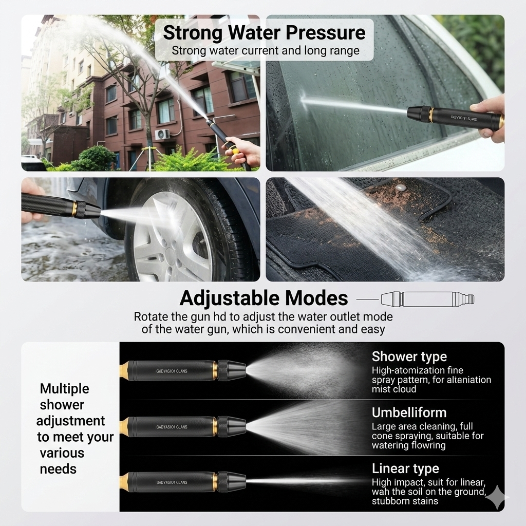 Portable Water Hose Nozzle